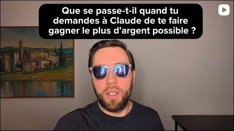 Que se passe-t-il quand tu demandes à Claude de te faire gagner le plus d'argent possible ?